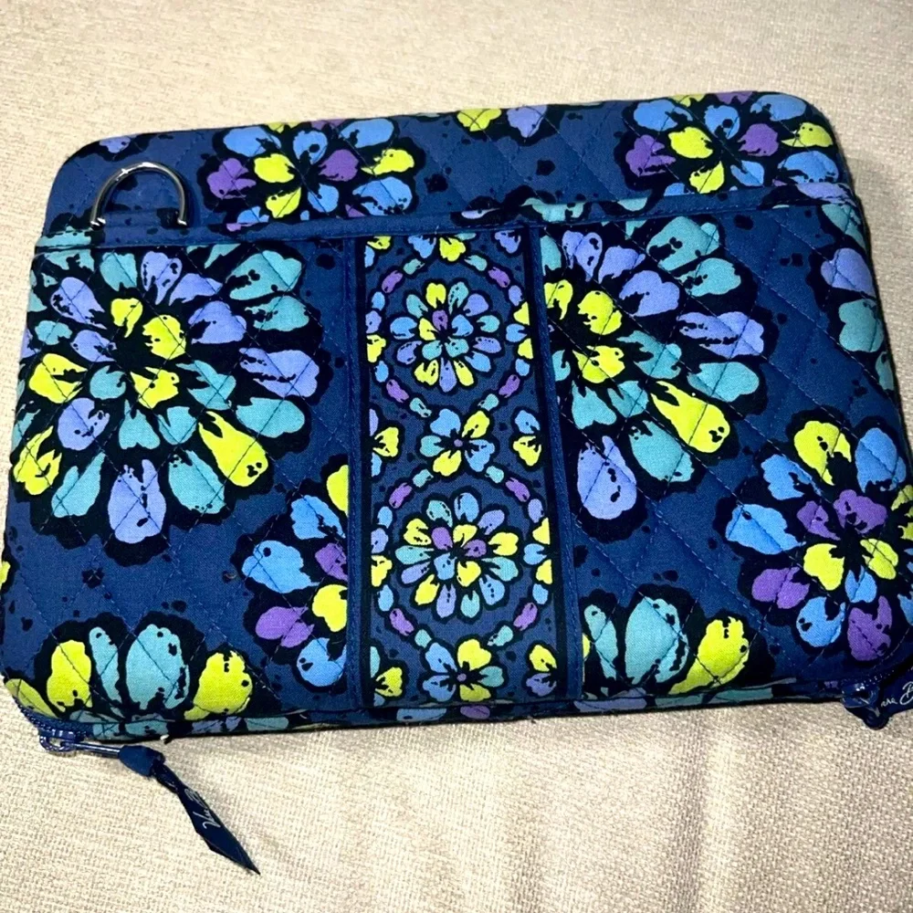 Vera Bradley Blue Bag Case Hard Shell Reader iPad Workstation Floral No strap